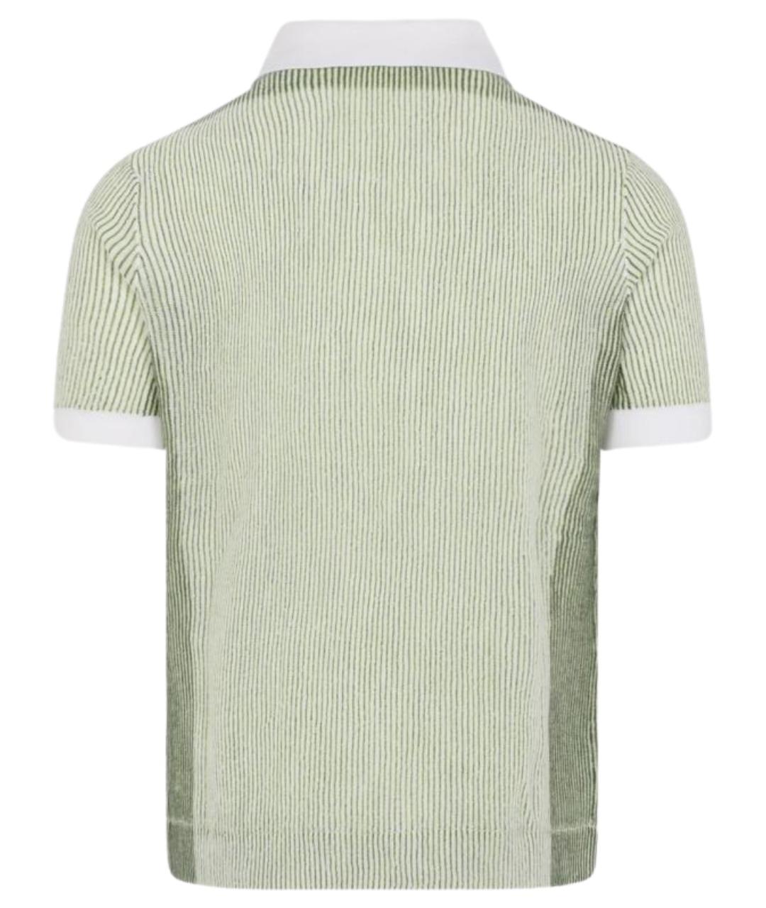 CASABLANCA Зеленые поло с коротким рукавом, фото 2