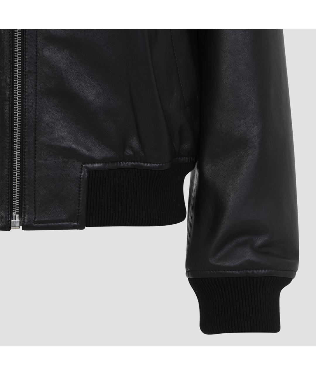 YVES SALOMON Черная кожаная куртка, фото 5