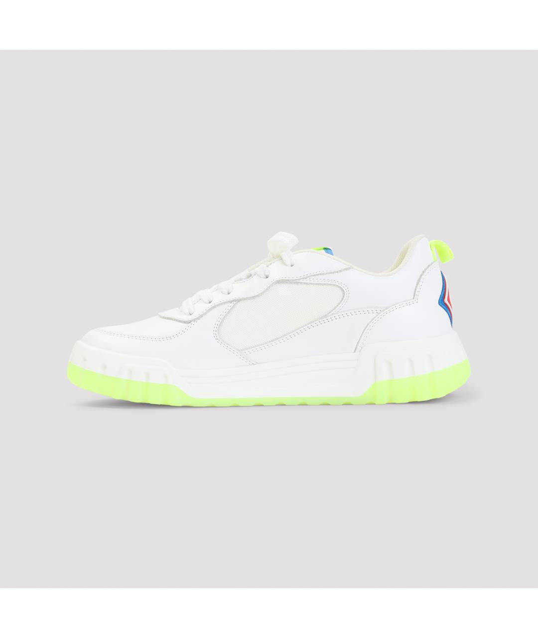 CASABLANCA Белые кожаные низкие кроссовки / кеды, фото 2