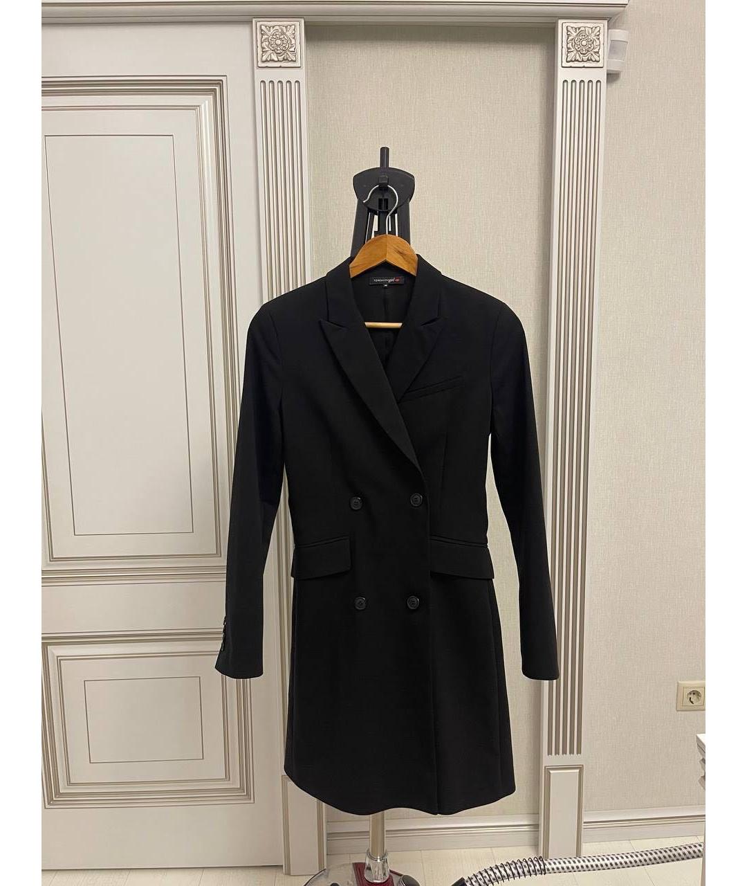 ALEXANDER TEREKHOV Черное хлопко-эластановое вечернее платье, фото 7