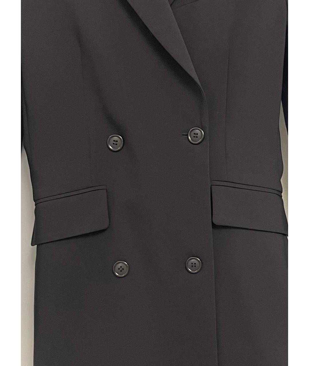 ALEXANDER TEREKHOV Черное хлопко-эластановое вечернее платье, фото 5