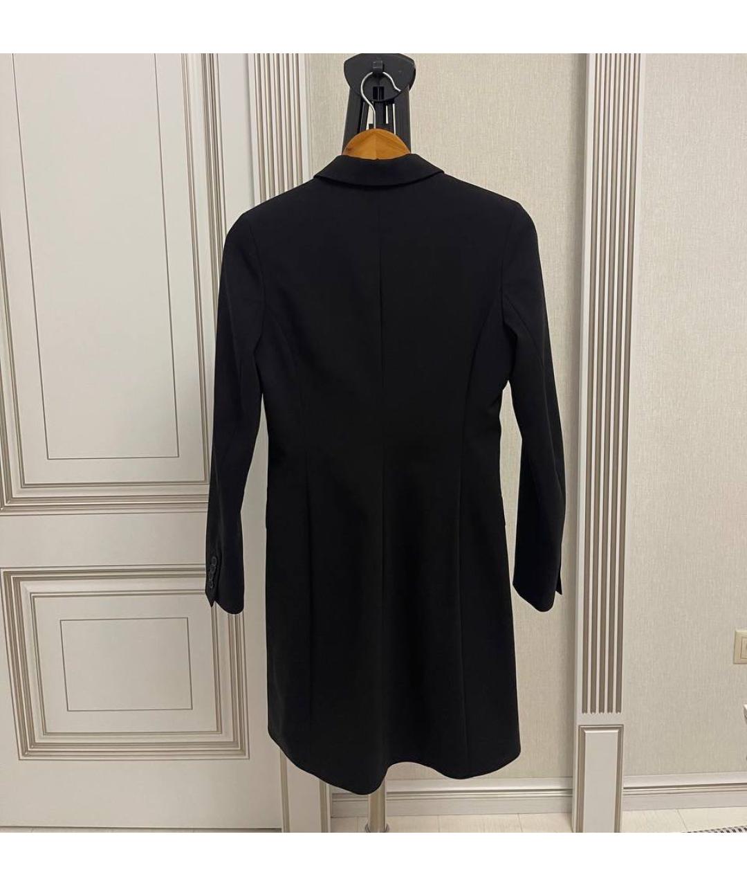 ALEXANDER TEREKHOV Черное хлопко-эластановое вечернее платье, фото 3