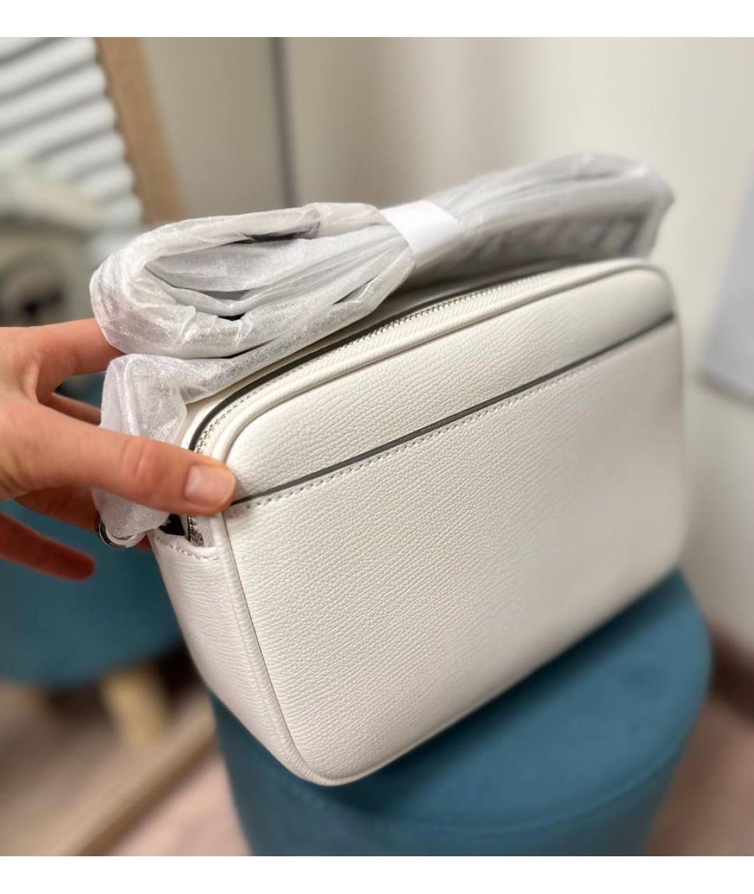 KARL LAGERFELD Белая сумка через плечо из искусственной кожи, фото 5