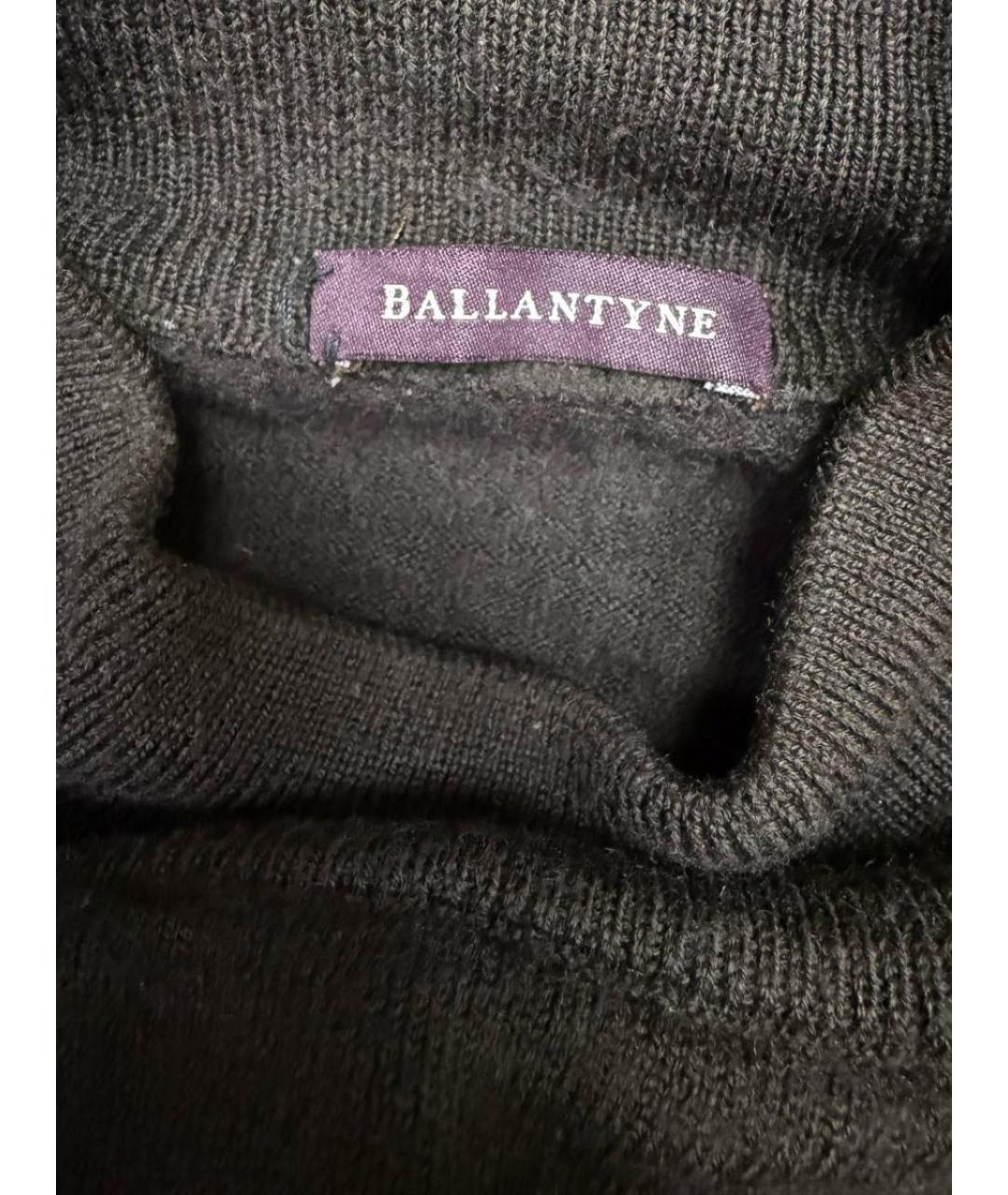 BALLANTYNE Коричневый шерстяной джемпер / свитер, фото 2