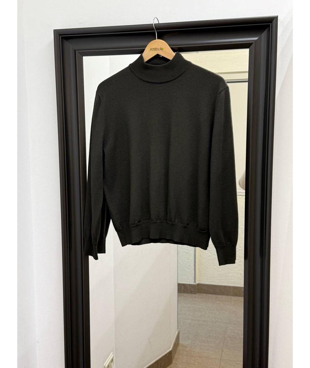 BALLANTYNE Коричневый шерстяной джемпер / свитер, фото 8