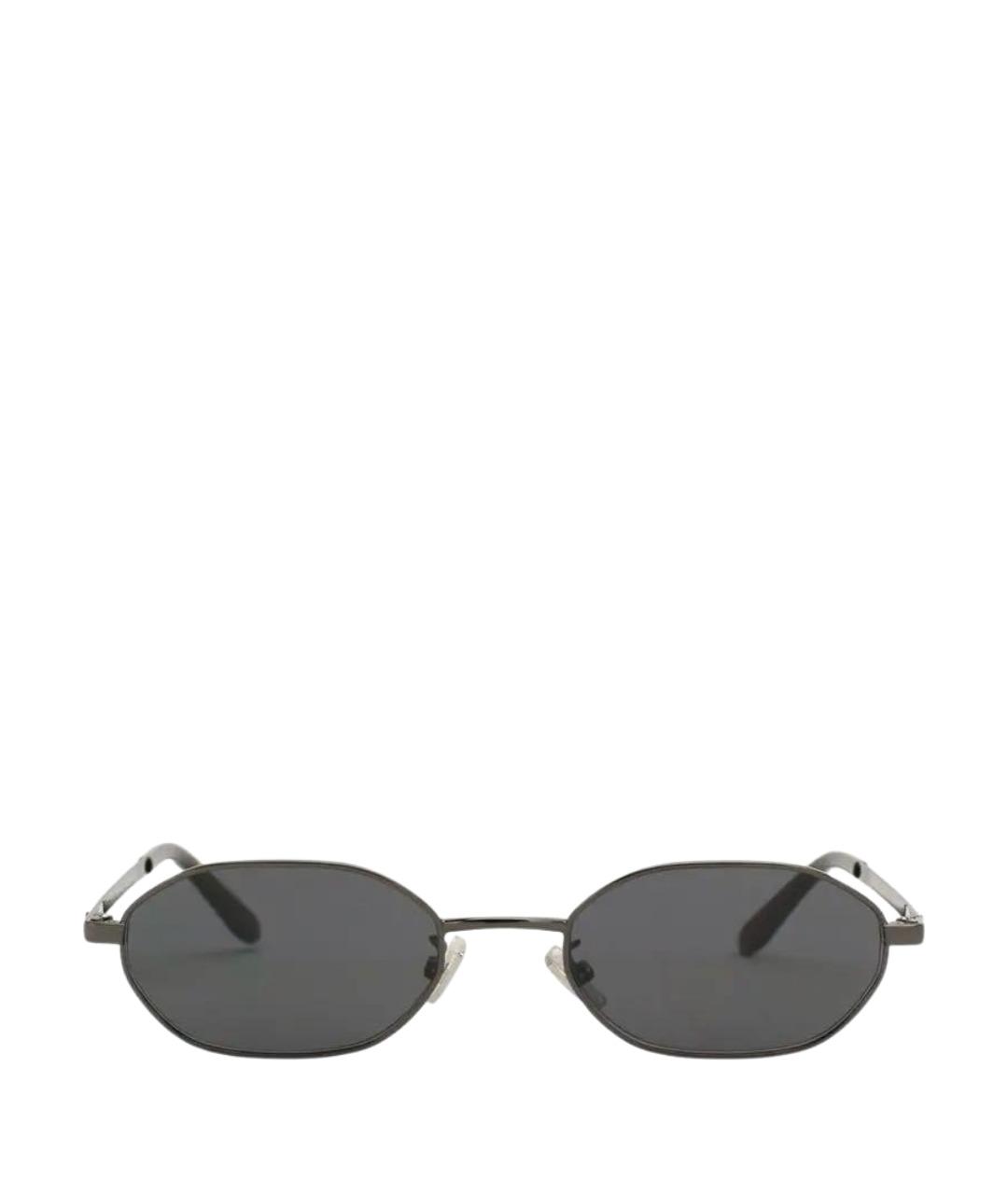 JIMMY CHOO Черные металлические солнцезащитные очки, фото 1