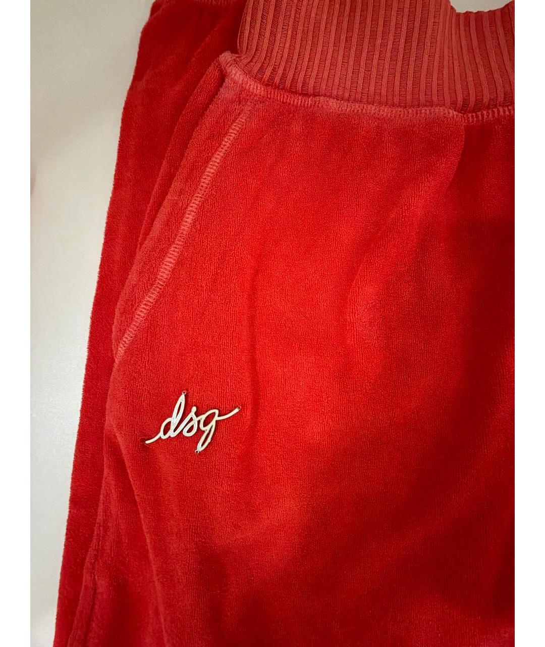 DSQUARED2 Оранжевое хлопковые спортивные брюки и шорты, фото 5