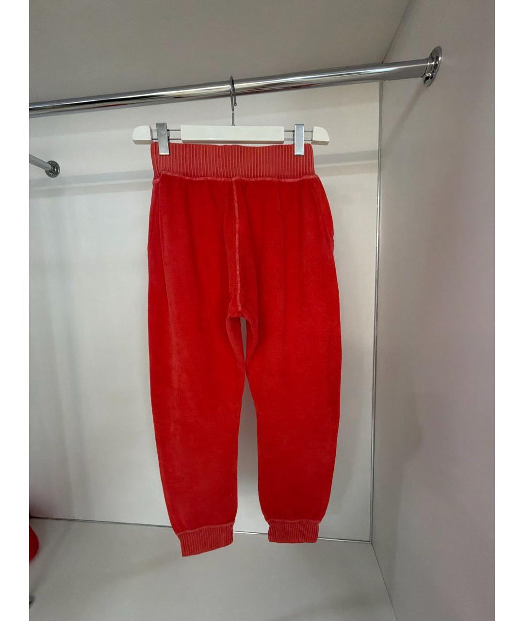 DSQUARED2 Оранжевое хлопковые спортивные брюки и шорты, фото 2