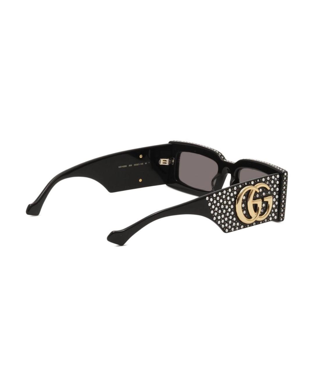 GUCCI Черные пластиковые солнцезащитные очки, фото 4