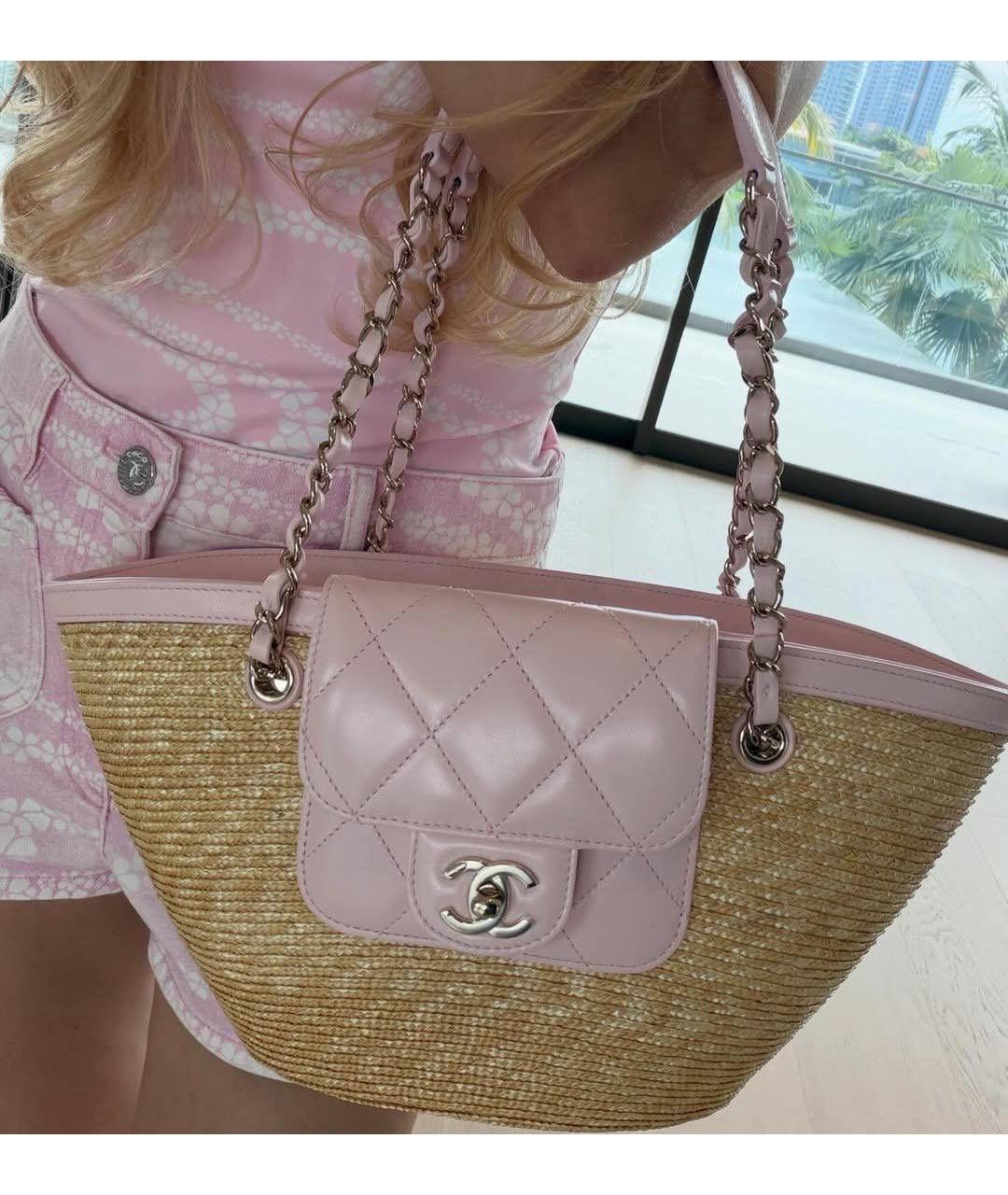 CHANEL Розовая сумка тоут, фото 3