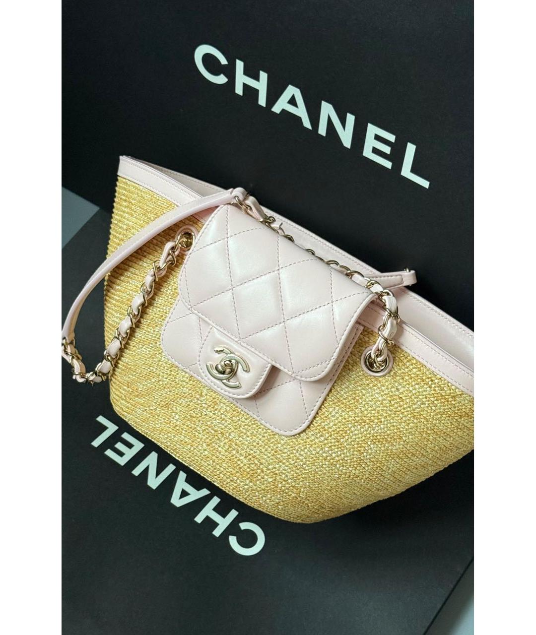CHANEL Розовая сумка тоут, фото 2