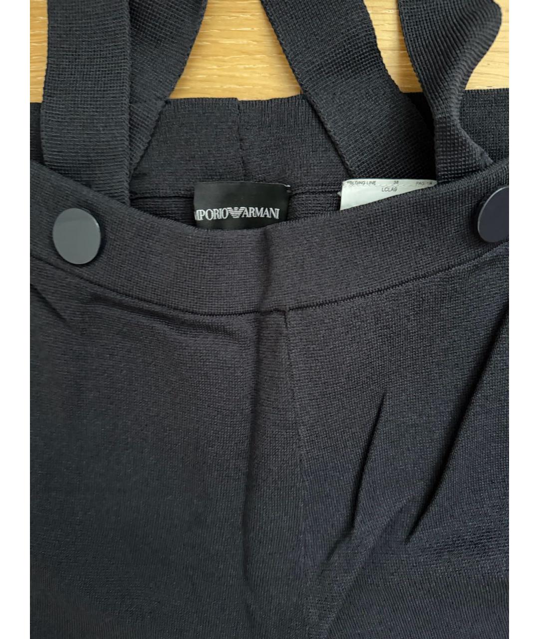 EMPORIO ARMANI Темно-синие хлопковые брюки и шорты, фото 4