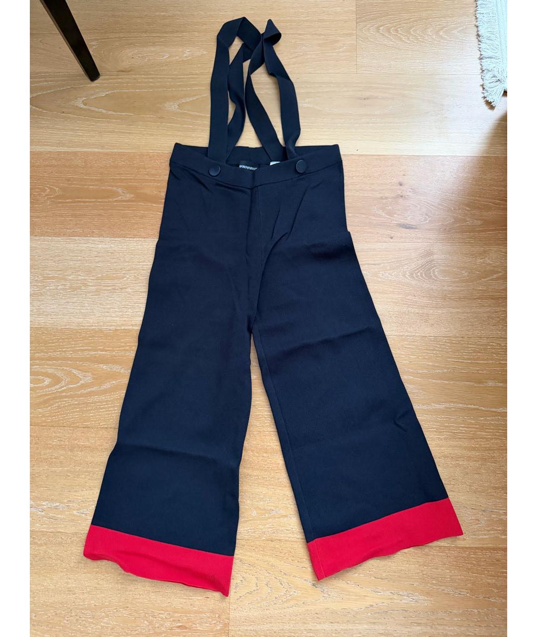 EMPORIO ARMANI Темно-синие хлопковые брюки и шорты, фото 2