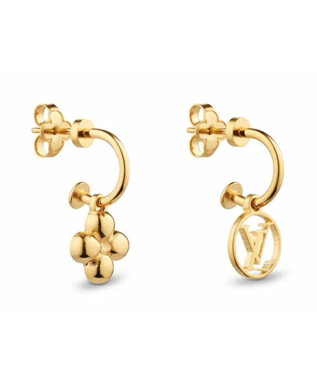 LOUIS VUITTON Золотые серьги, фото 2