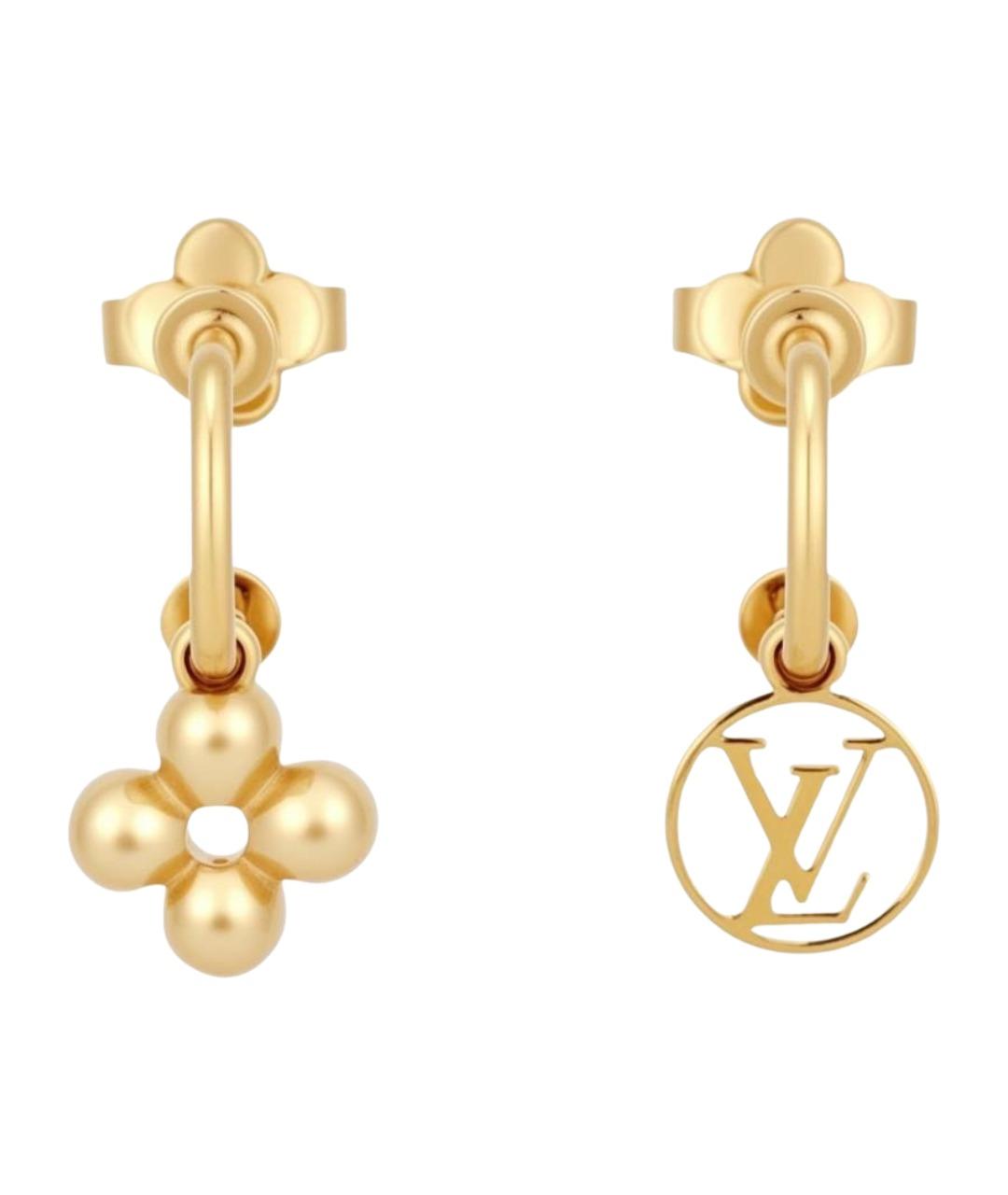 LOUIS VUITTON Золотые серьги, фото 1