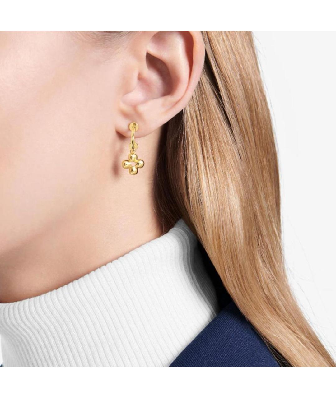 LOUIS VUITTON Золотые серьги, фото 3