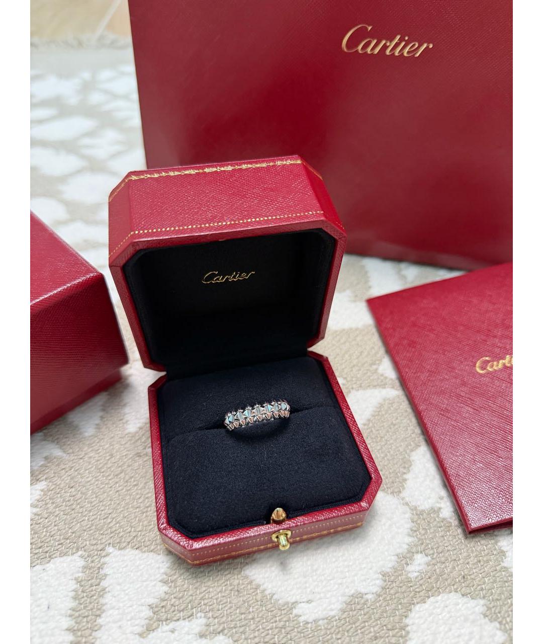 CARTIER Серебряное кольцо из белого золота, фото 5
