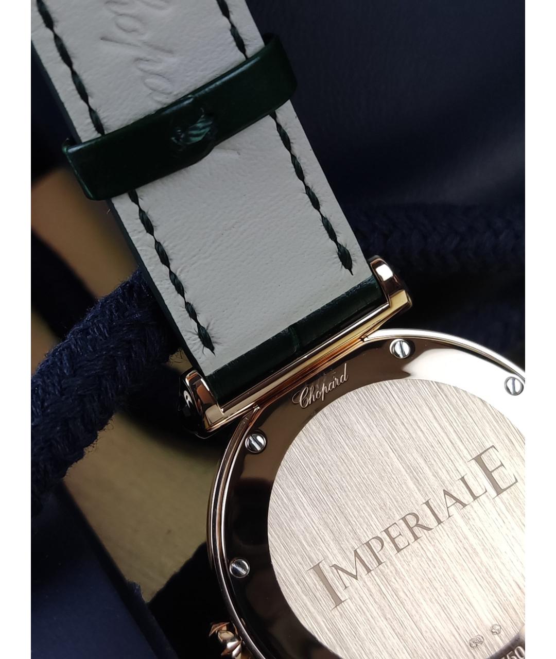 CHOPARD Зеленые часы из розового золота, фото 4