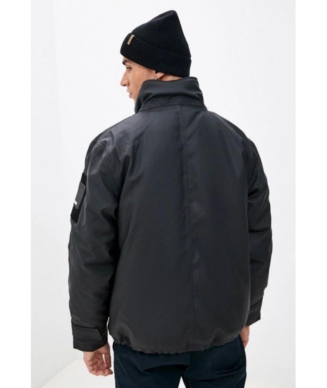 RAINS Черная полиэстеровая куртка, фото 2