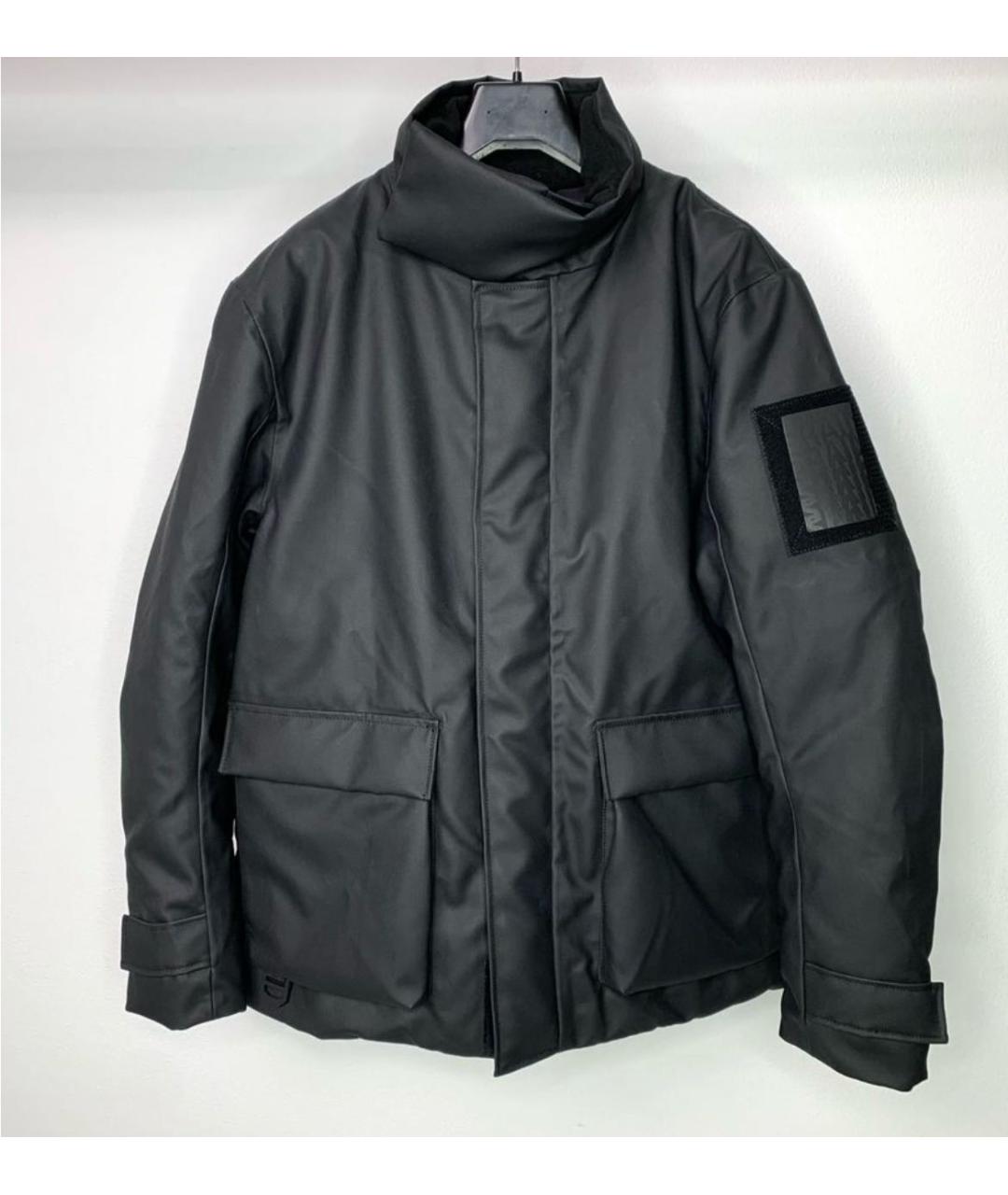 RAINS Черная полиэстеровая куртка, фото 9