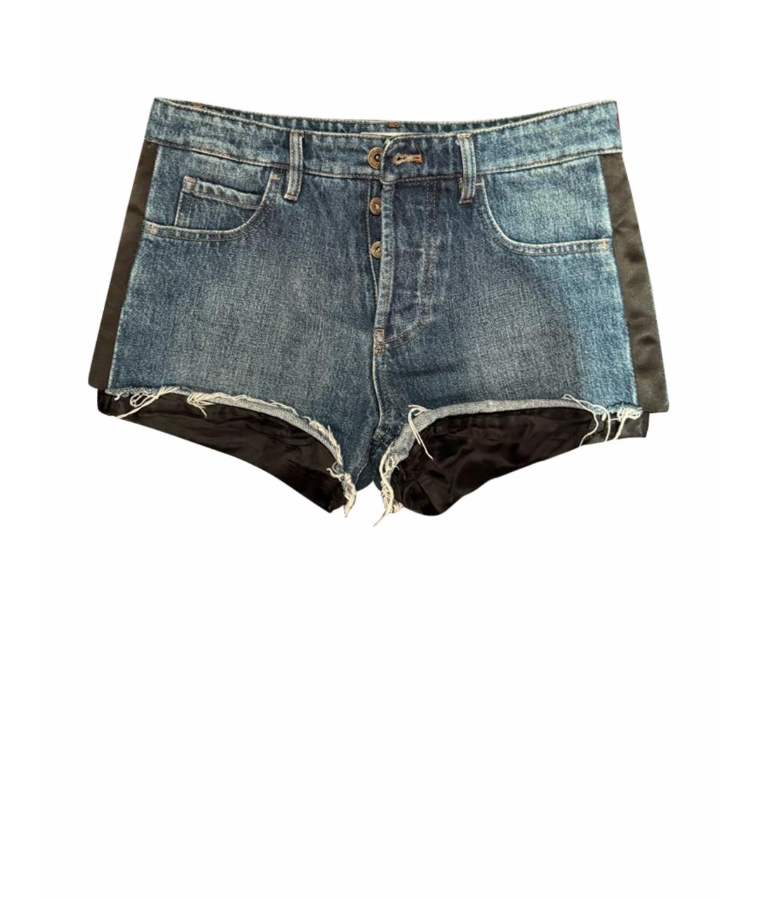 MIU MIU Синие хлопковые шорты, фото 1