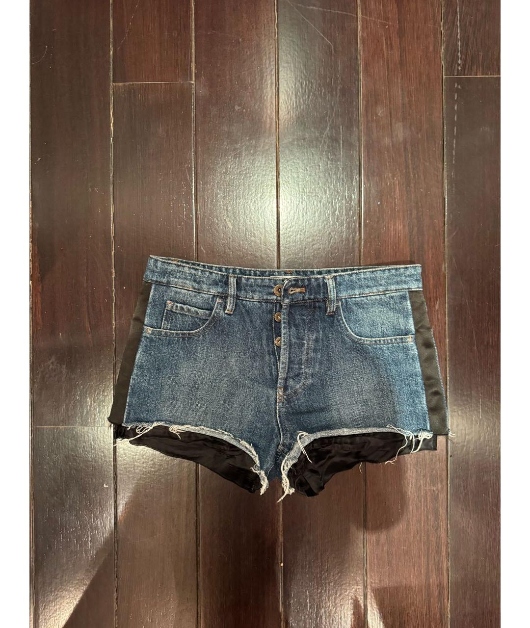 MIU MIU Синие хлопковые шорты, фото 6