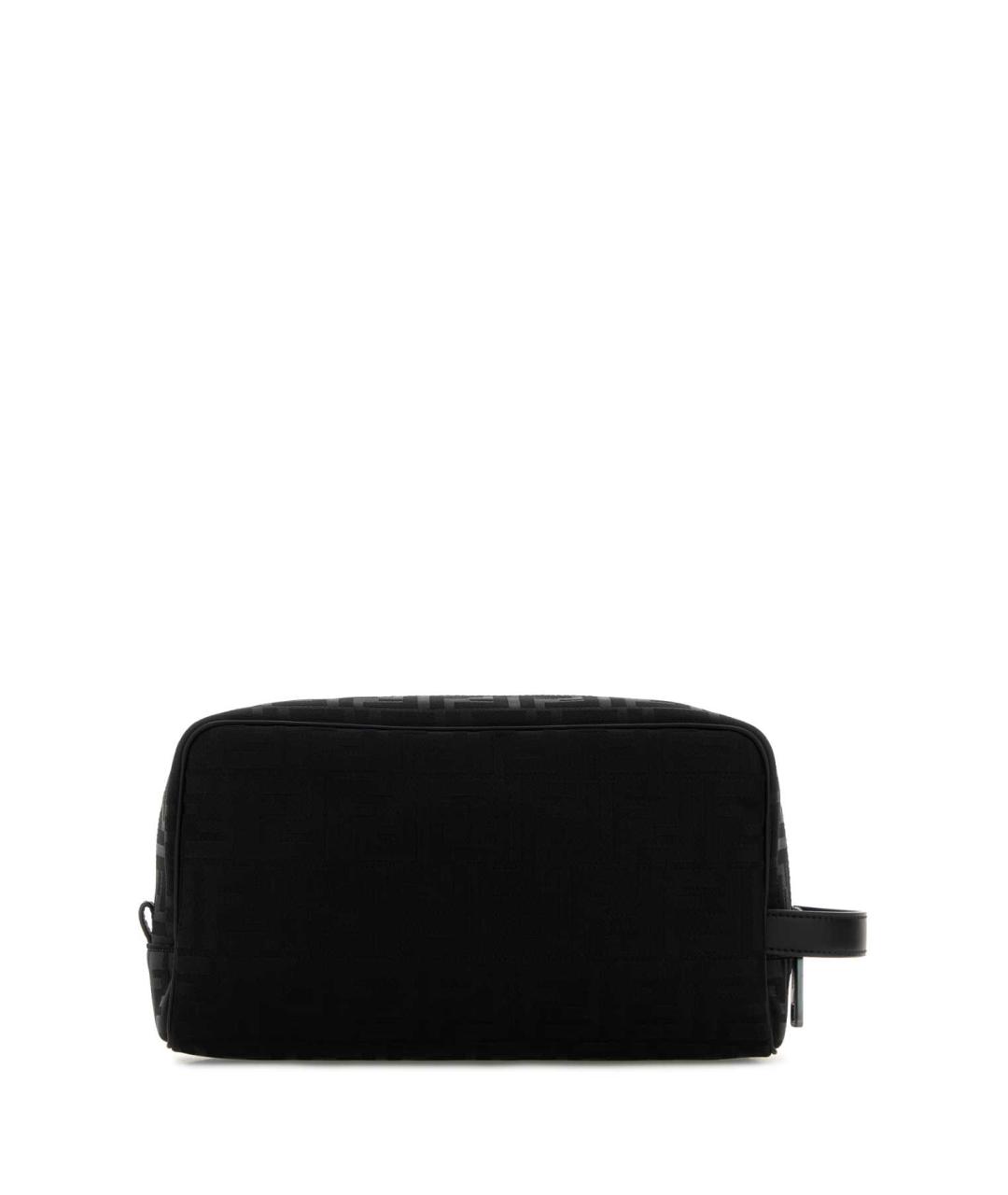 FENDI Черная синтетическая барсетка, фото 1