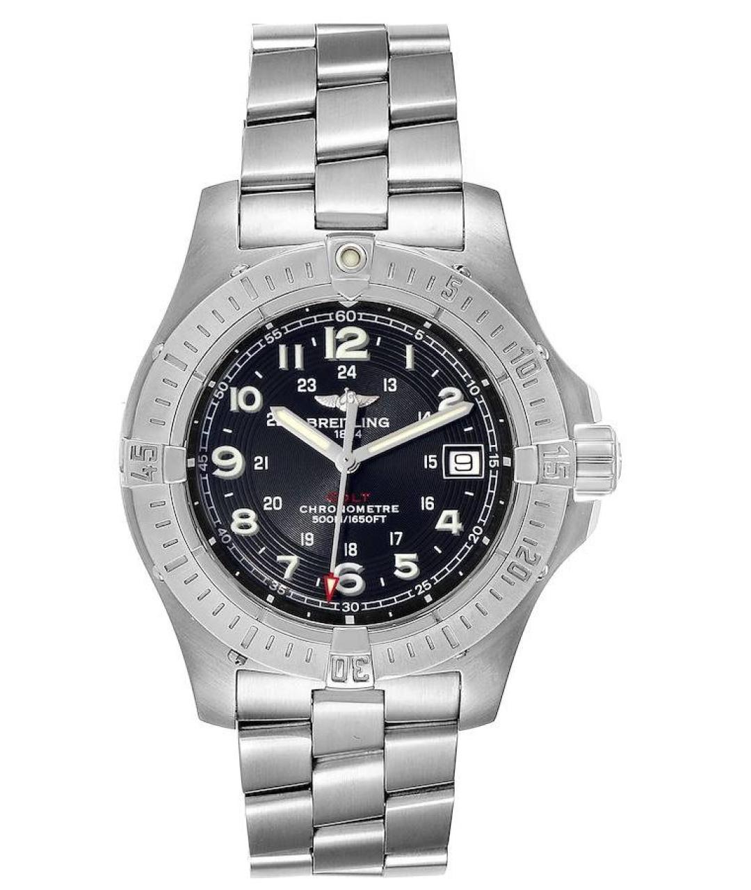 BREITLING Черные стальные часы, фото 1