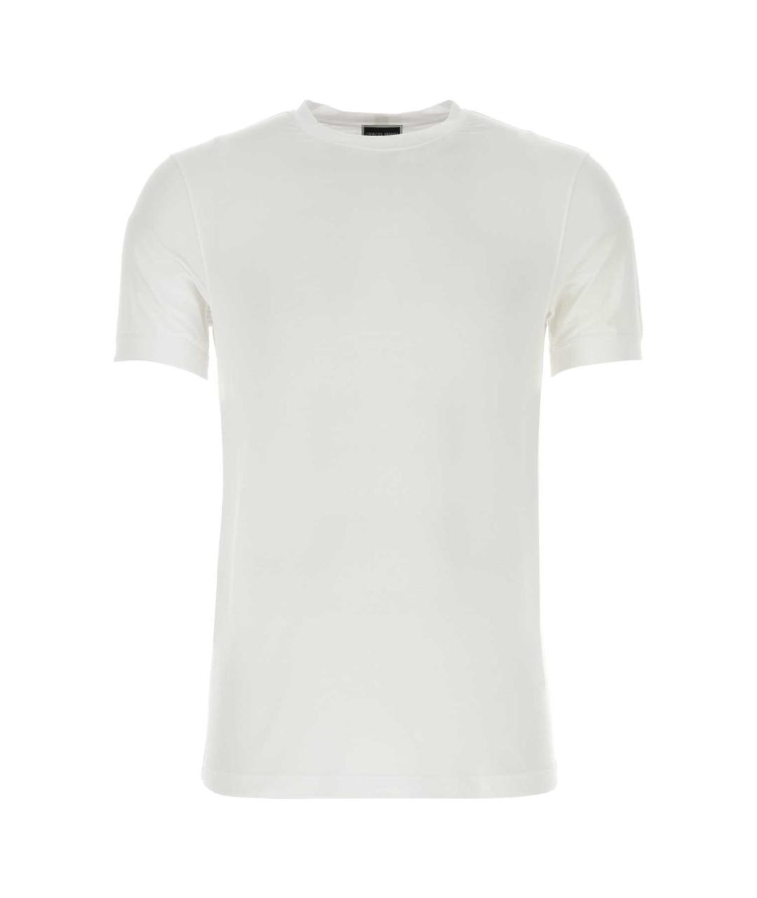 GIORGIO ARMANI Белая вискозная футболка, фото 1