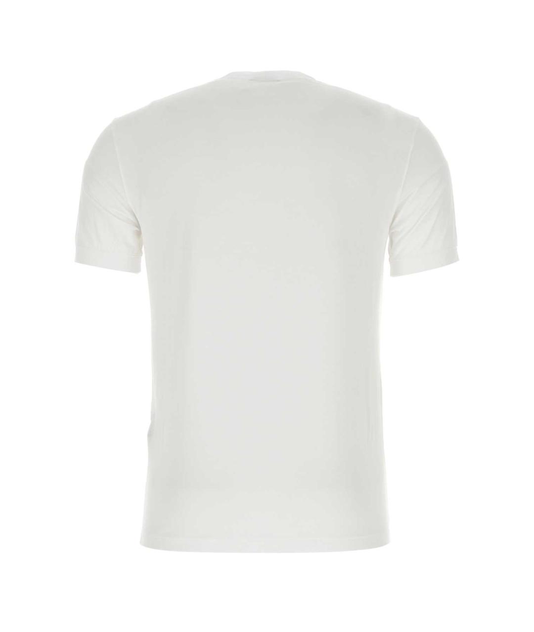 GIORGIO ARMANI Белая вискозная футболка, фото 2