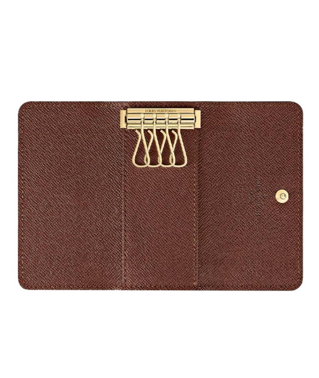 LOUIS VUITTON Коричневая ключница, фото 5