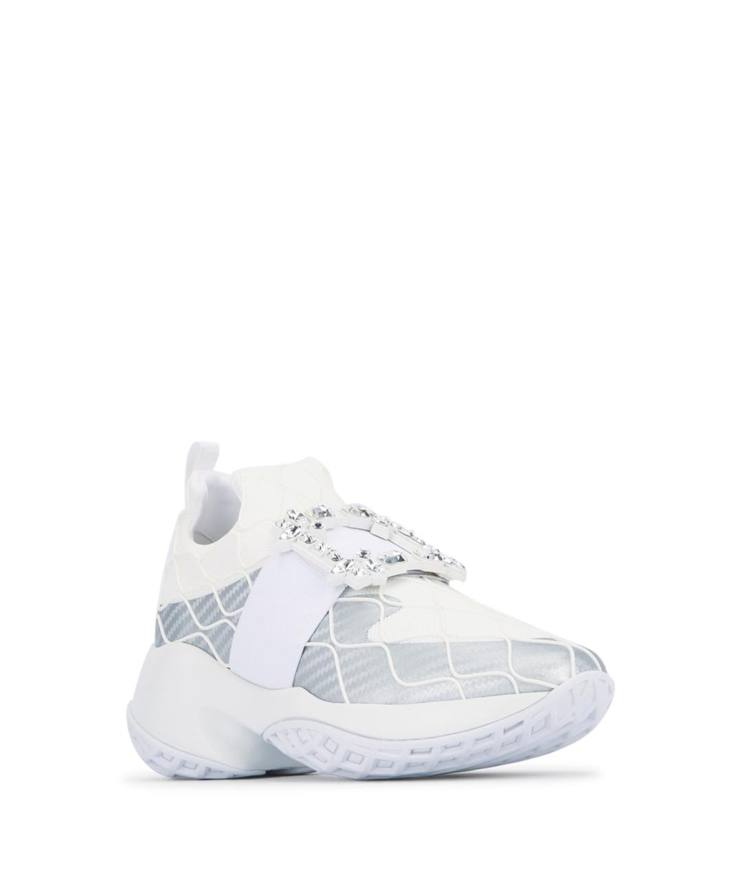 ROGER VIVIER Белые текстильные кроссовки, фото 2