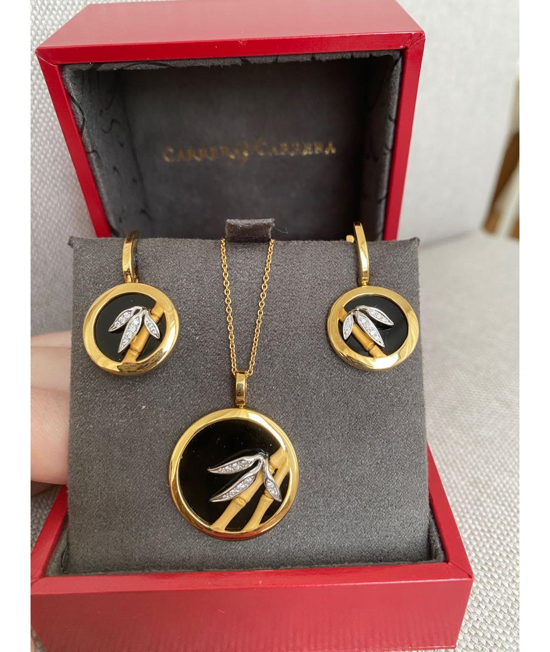 CARRERA Y CARRERA Черный комплект из желтого золота, фото 9