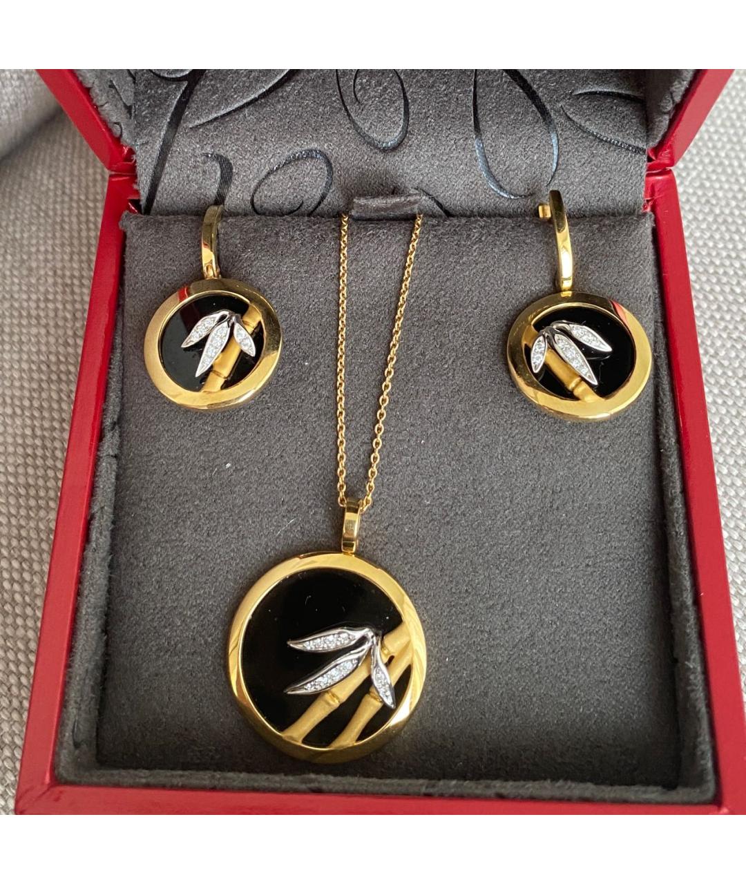 CARRERA Y CARRERA Черный комплект из желтого золота, фото 7