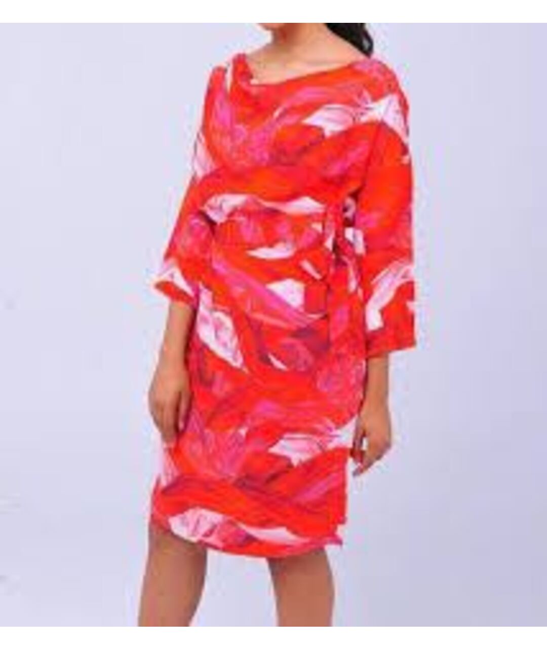 ESCADA Красное вискозное повседневное платье, фото 5