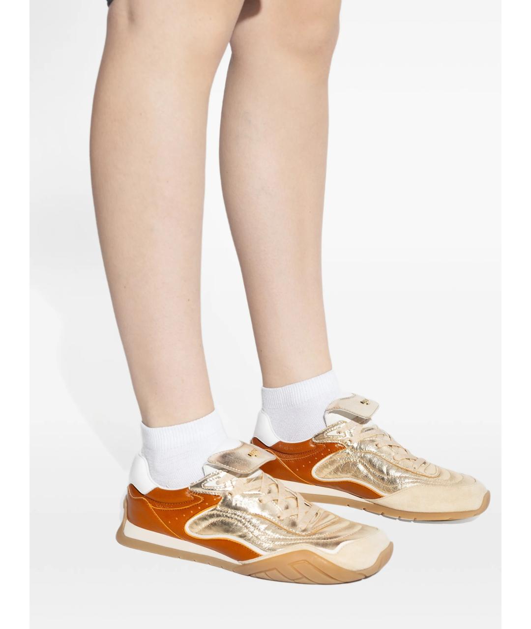 FENDI Мульти кожаные кеды, фото 5