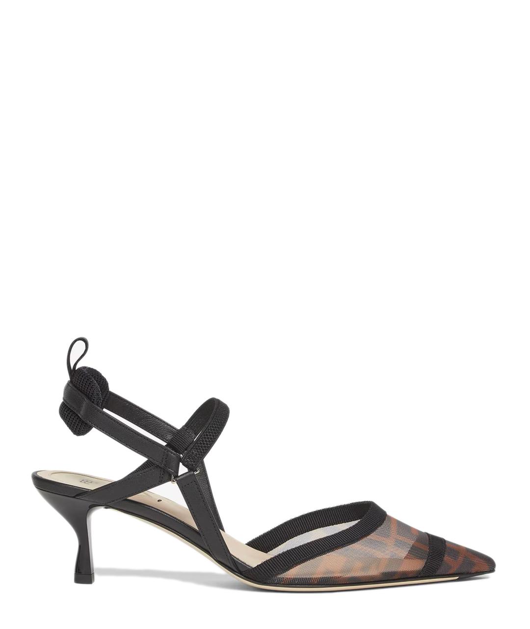 FENDI Коричневые синтетические туфли, фото 1