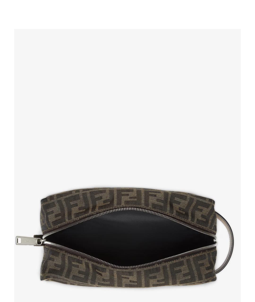 FENDI Коричневая барсетка, фото 3