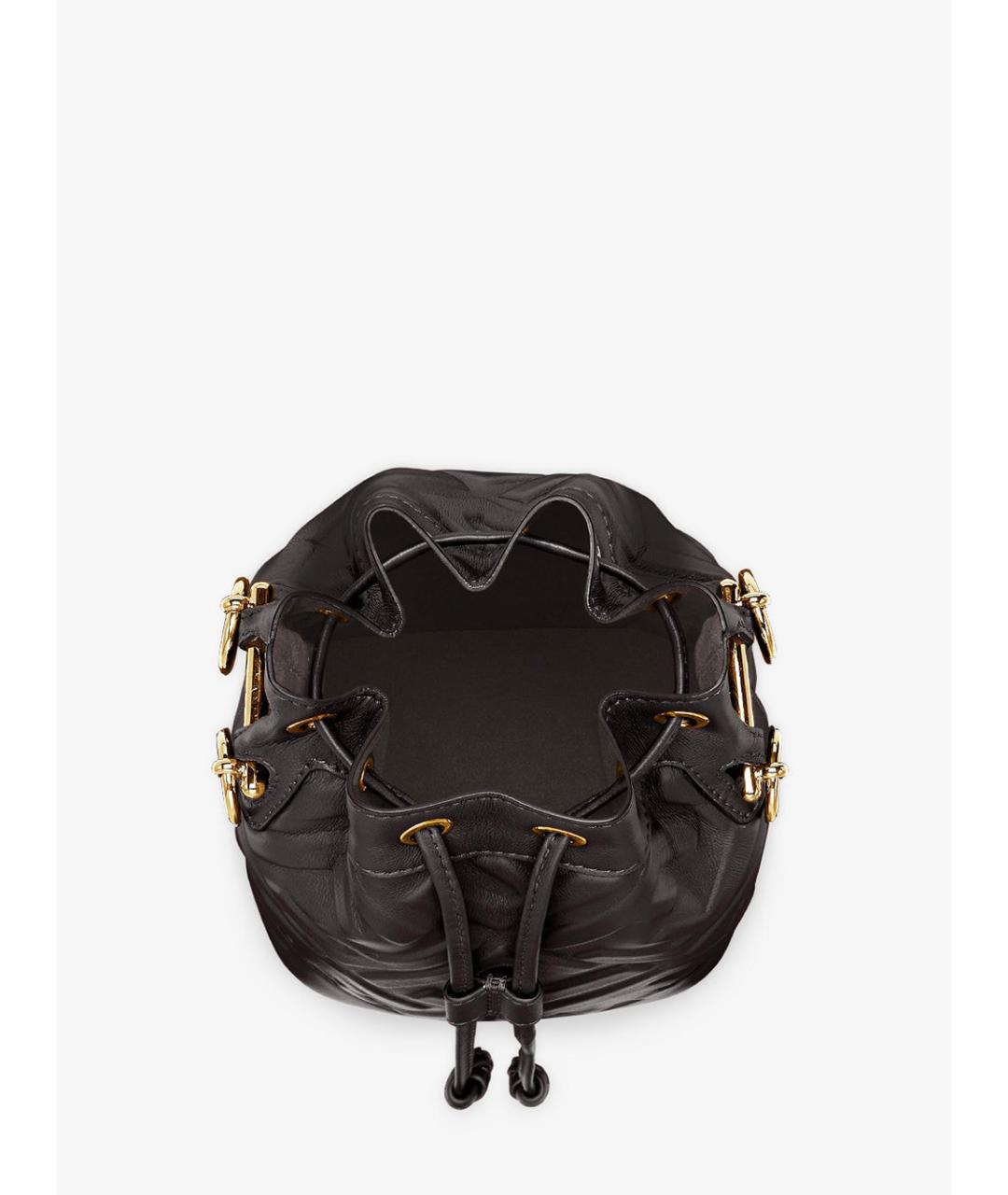 FENDI Черная кожаная сумка тоут, фото 5