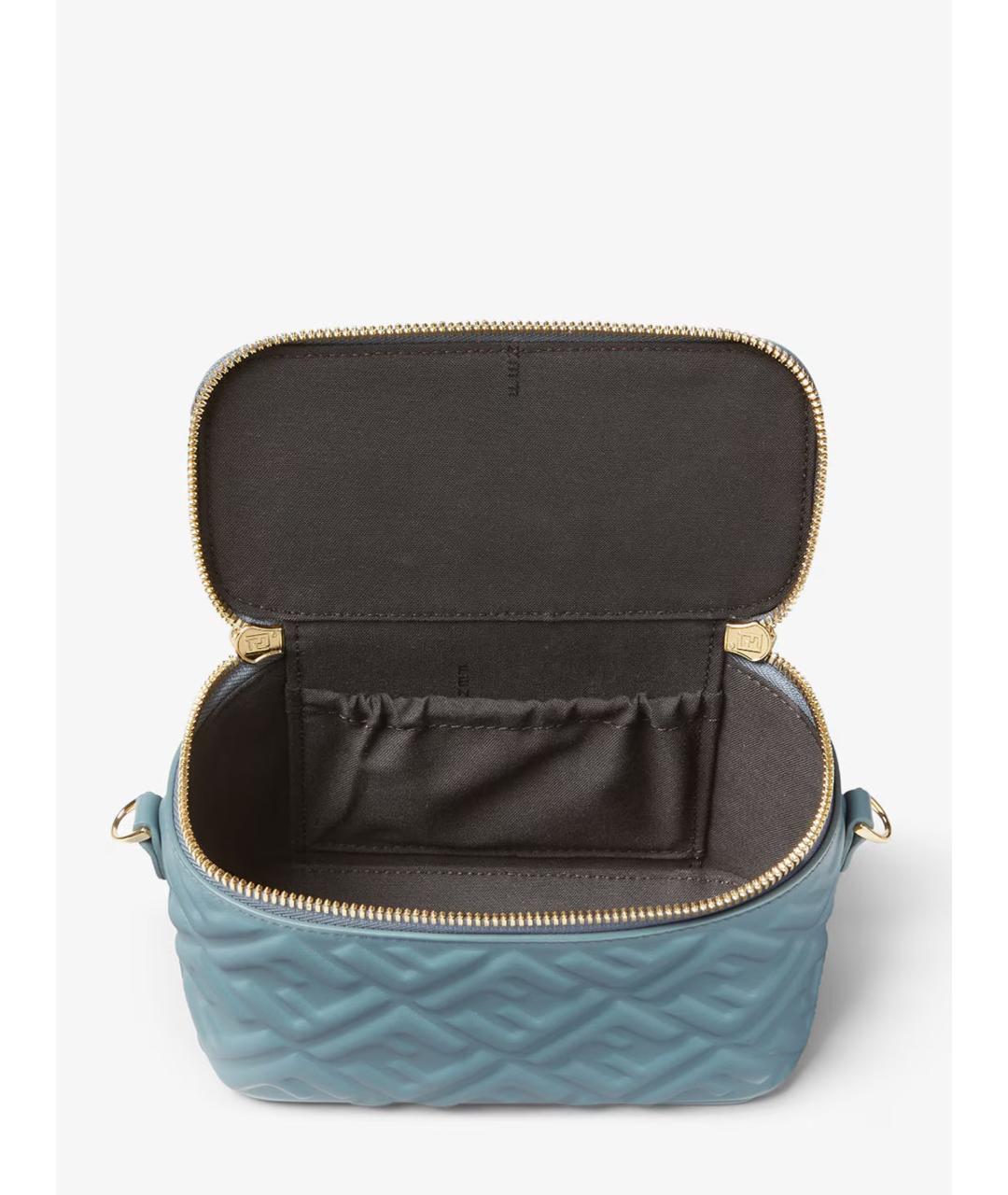 FENDI Голубая кожаная сумка через плечо, фото 5