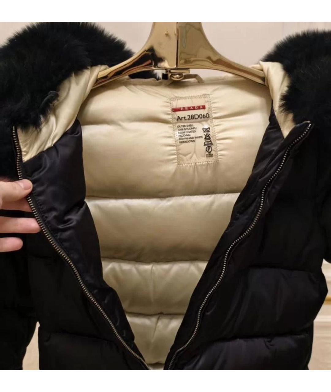 PRADA Черный пуховик, фото 7