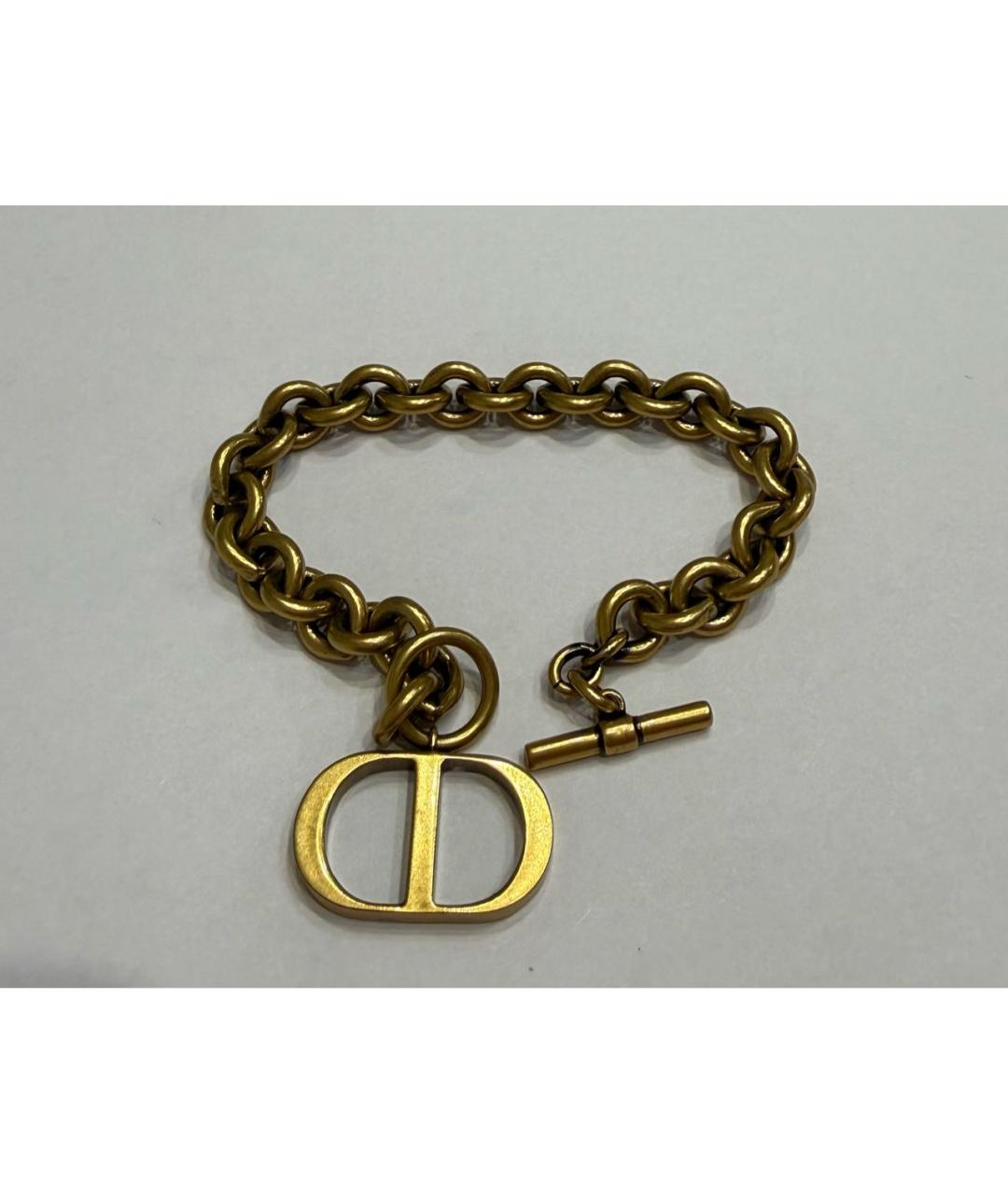 CHRISTIAN DIOR Золотой латунный браслет, фото 5