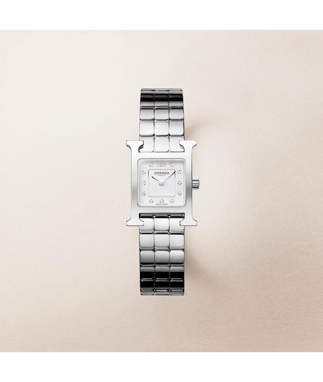 HERMES Серебряные часы из белого золота, фото 3