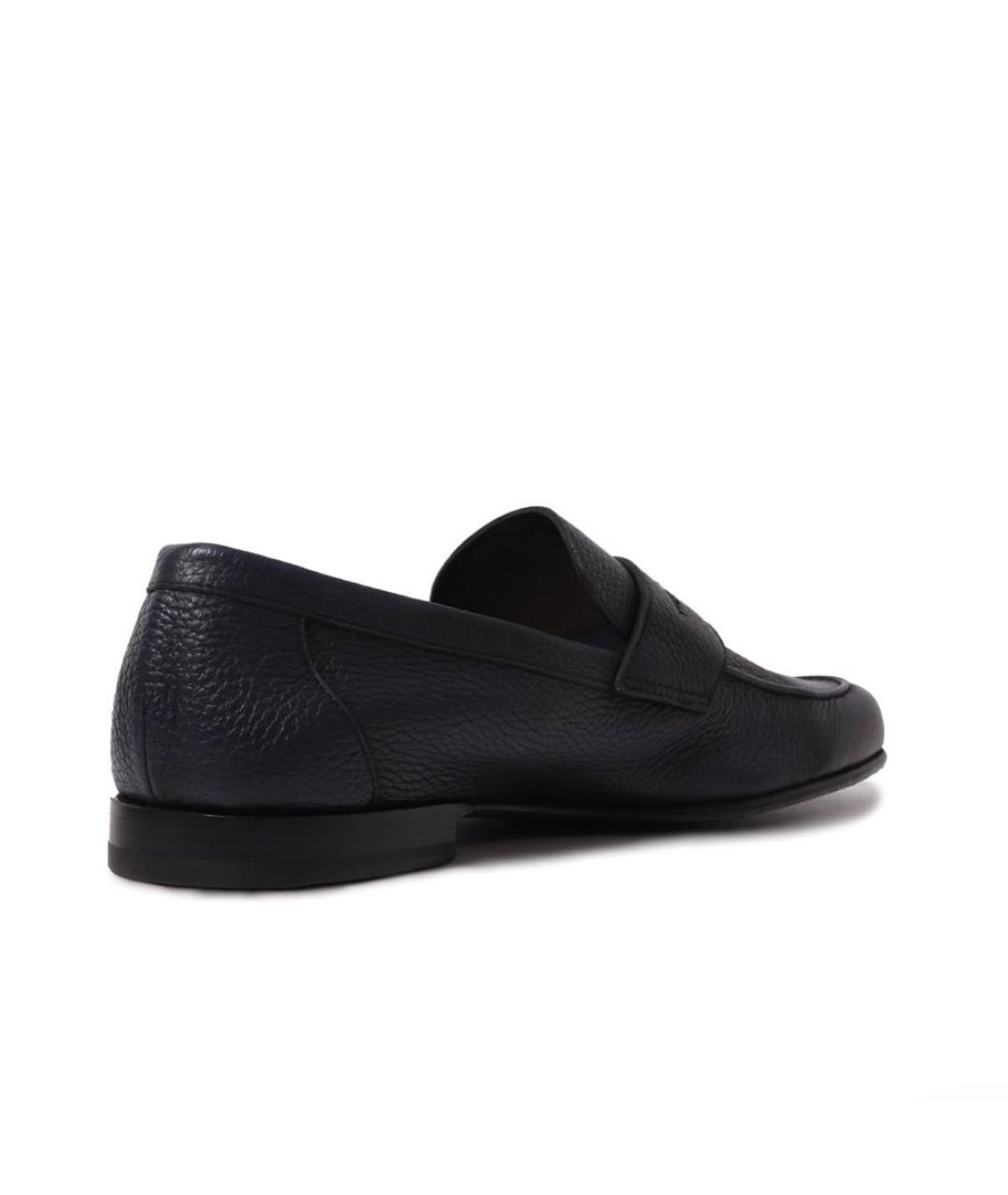 BARRETT Темно-синие кожаные туфли, фото 4