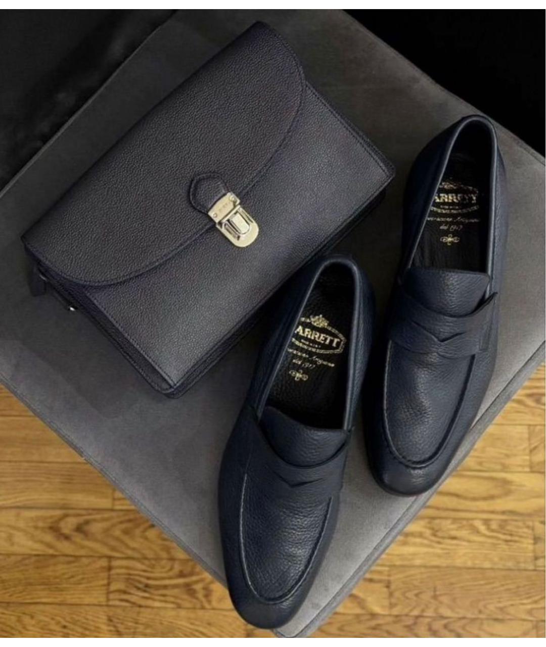 BARRETT Темно-синие кожаные туфли, фото 6