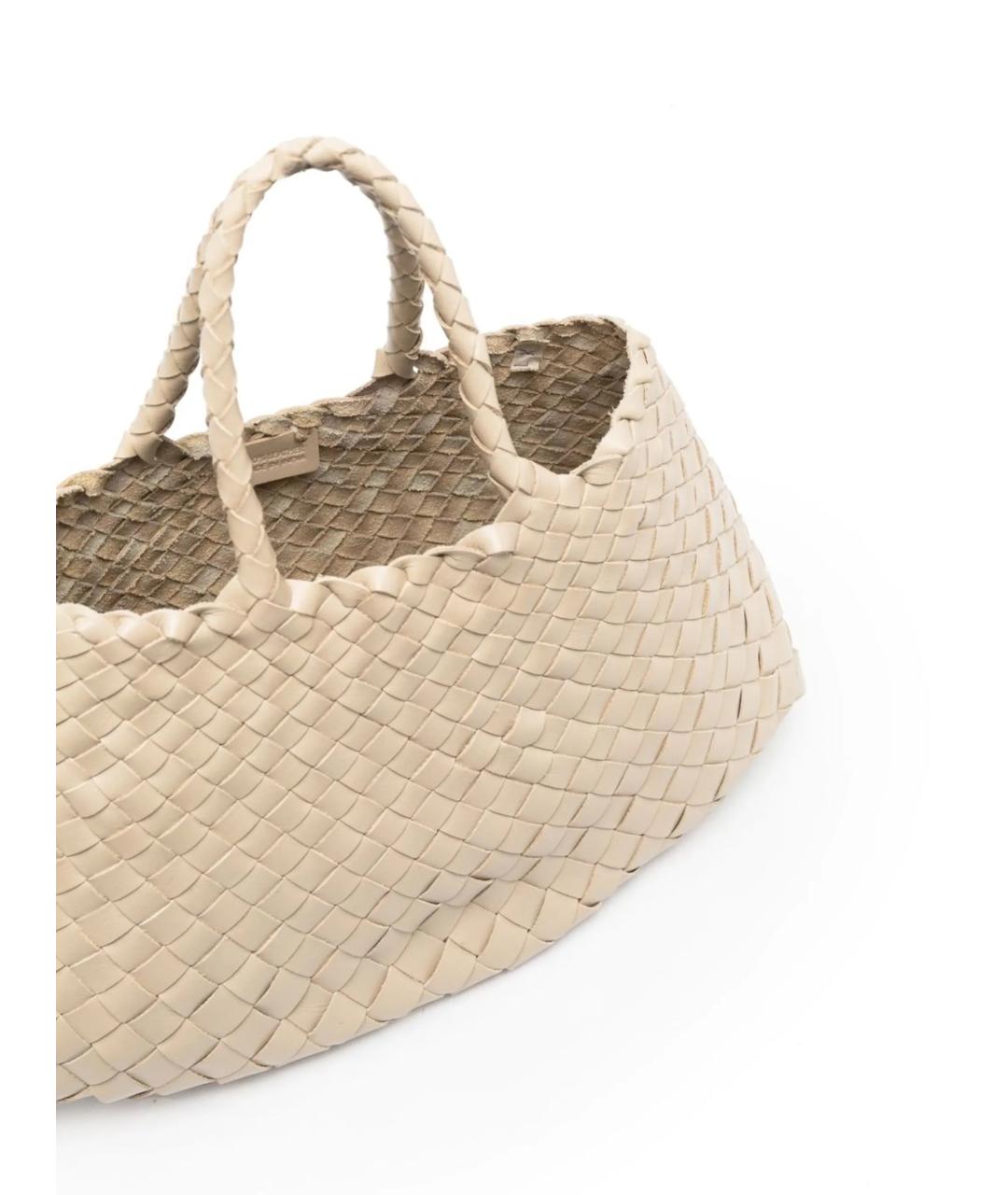 Dragon Diffusion Белая кожаная сумка тоут, фото 6