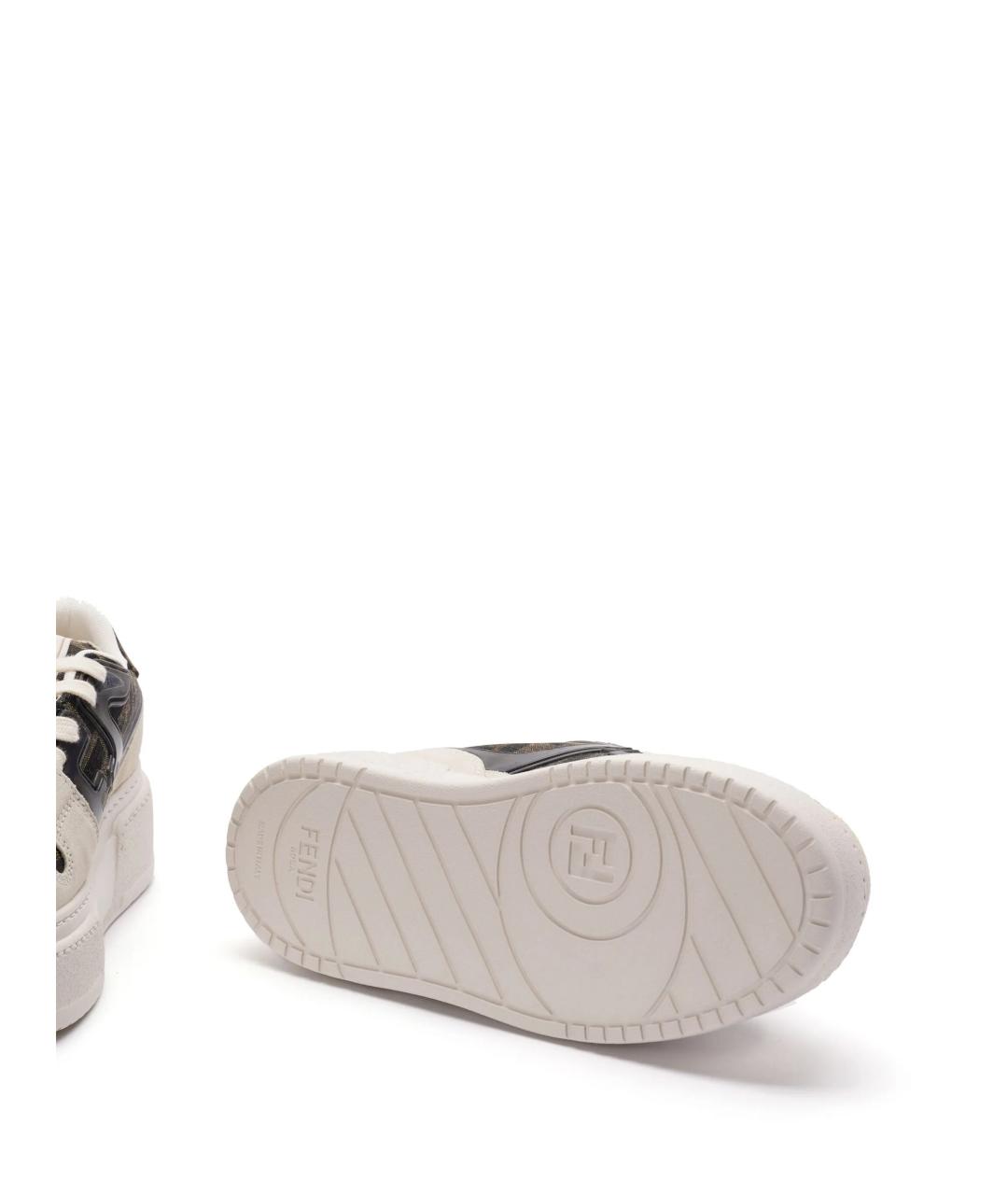 FENDI Белые кроссовки, фото 5