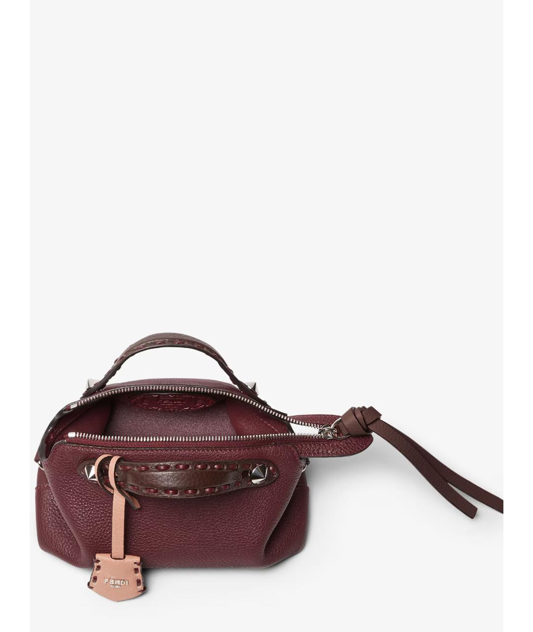 FENDI Красная кожаная сумка через плечо, фото 6