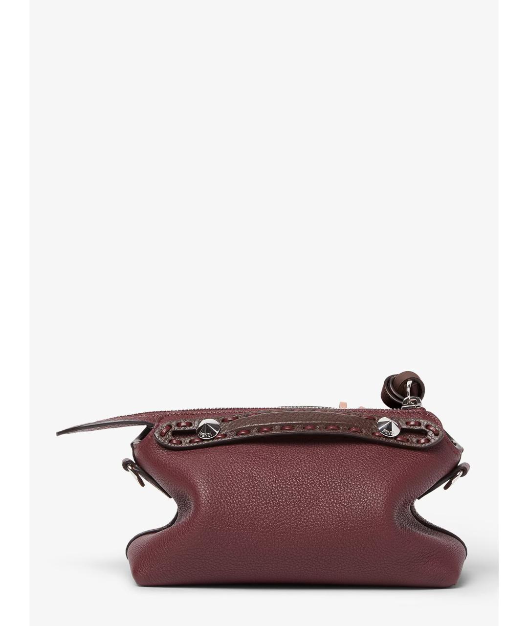 FENDI Красная кожаная сумка через плечо, фото 5