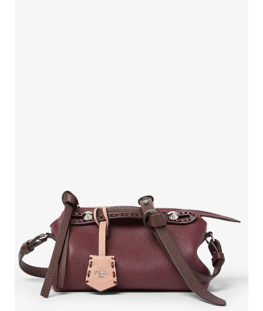 FENDI Красная кожаная сумка через плечо, фото 3